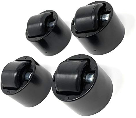 Design61 Stollenrollen Möbel-Gleitrolle 4er Set Gleitrolle Möbelrollen Möbel Rolle mit Harter Lauffläche