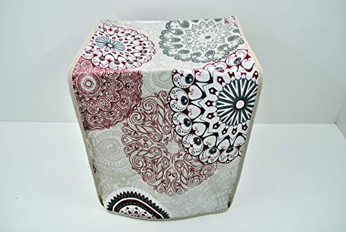 T-MIX Funda para Olla PROGRAMABLE Seis litros GM, New Chef, BE Pro, Erika, FUSSION Cook Mod. Mandala Rojo