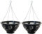 (Set of 2) 14 Easy Bloom Hanging Baskets Large Outdoor Garden Flower Planter