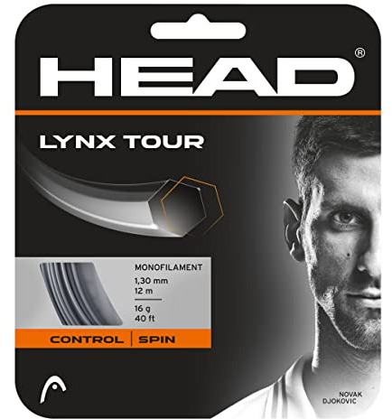HEAD Unisex-Erwachsene Lynx Tour Tennis-Saite, grau, 16