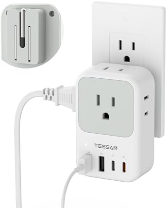 TESSAN USB C Charger Block 20W PD, Fast Charging Adapter with Foldable Plug