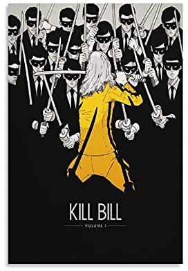 GNKIO Kill Bill Movie Poster Art Leinwand Kunst Poster und Wand Kunst Bild Druck Moderne Familie Schlafzimmer Dekor Poster 12x18inch(30x45cm)