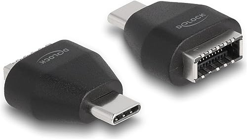 DeLOCK Adapter USB Type-C Stecker zu USB 3.2 Key A Buchse schwarz
