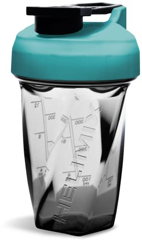 HELIMIX 2.0 Vortex Protein Shaker, 500 ml (20 oz) - Gourde Portable et Étanche pour Boissons Protéinées & Smoothies, Sans Bille, Compatible Lave-Vaisselle