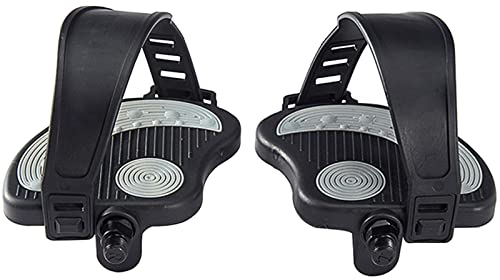 Heimtrainer Pedale 1/2 Zoll mit Riemen für Peloton Fahrrad, Spin Cycling Bike, Indoor Heimtrainer, stationäre Liegerad Fahrrad Ersatzteile