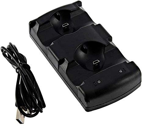 Caricatore controller PS3 2 in 1 dock USB Dual per accessori gioco da pavimento G guida (As Shown, taglia unica
