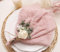 JINVASE Lot de 6 serviettes en tissu avec franges, 100 % coton doux naturel, lavables pour décoration de mariage, dîners, famille et usage quotidien Rose poudré