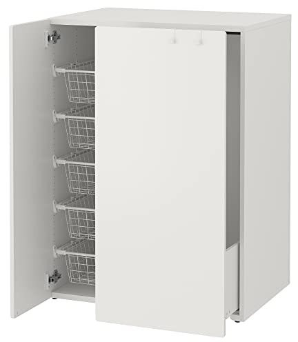 Ikea SMÅSTAD Kleiderschrank mit Ausziehkommode, 80x57x108 cm, Weiß