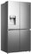 Hisense PureFlat Infinite RQ760N4SASE Wifi Connected Non-Plumbed Total No Frost American Fridge Freezer - Stainless Steel - E Rated