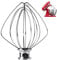 Stainless Steel 6-Wire Whip Attachment for KitchenAid 4.5 and 5 Quart Tilt-Head Stand Mixer, K45WW Whisk Attachment, Balloon Whisk, Heavy Duty, Dishwasher Safe