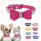 Hundehalsband mit Strasssteinen, für mittelgroße Hunde, Diamanten, glitzernd, glitzernd, mit Schleife, verstellbar für XXS, XS, kleine, mittelgroße und große Rassen, Größe M