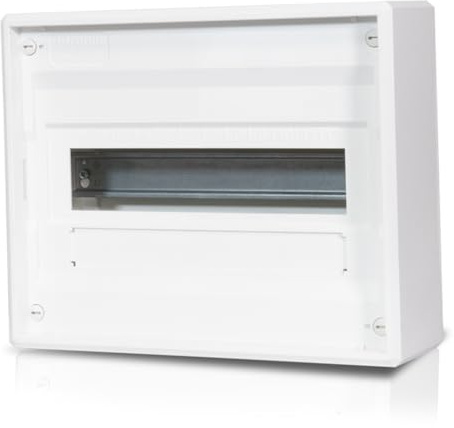 F-tronic Kleinverteiler VISION Aufputz IP30 1-reihig 12+2TE, Elektroverteilung, Verteilerkasten