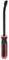 sourcing map Angled Tip Pry Bar 12 Inch CR-V Curved Screwdriver Pry Bars with Strike Cap Non-Slip Handle for Lifting and Prying