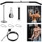 Lyndwin Kabelzug Fitness Latzug Gym Kabel mit 100cm Latzugstange, Fitness Kabelzug Set Trainer Trizeps Bizeps Rücken Arm Trainingsgerät Latzugturm Kabelturm Sportgeräte Home Gym Workout Zuhause
