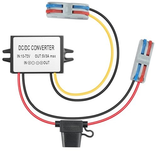 YBBOTT dc-dc wandler 10V-72V auf 5V 3A 15W Step down Buck Converter 12V/24V/30V/36V/48V/60V zu 5V 3A 15W Spannungs wandler Spannungsstabilisator Spannungsregler 12V Spannungswandler Spannungsbegrenzer
