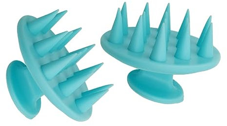 UTHCLO Cepillo De Pelo Masajeador De Silicona Para Ducha 1 Unidad Verde Limpieza Profunda Exfoliante Cabezal Suave Cuidado Del Cuero Cabelludo Uso Diario Relajante