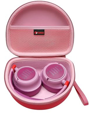 XANAD Hard EVA Case for JBL Tune 520 BT/JBL Tune 510 BT/JBL Tune 670 NC/JBL Tune 660 NC/JBL Tune 570 BT On Ear headphone case (Pink)
