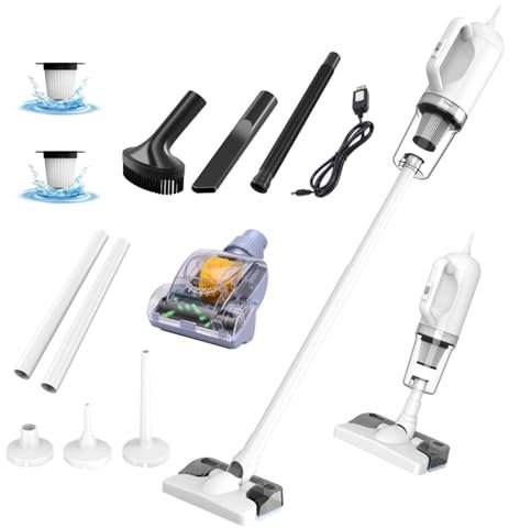 MeLtor Aspirateur Balai Laveur sans Fil 5 en 1 Compact - Léger, 35Min Autonomie, Aspirateur Vapeur pour Sol Dur Tapis Poils d'animaux Voiture