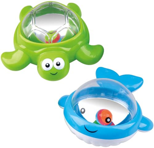 Badefreunde-Set Tub Twinklers, 2-TLG von PLAY Schildkröte Wal Badespielzeug +12M