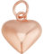 Beebeecraft Ciondolo A Forma di Cuore in Oro Rosa per La Creazione di Gioielli Ciondolo A Forma di Cuore Piccolo e Gonfio 3D per Collana Bracciale Artigianato Fai da Te