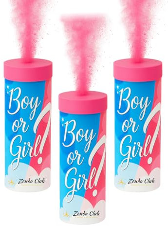 Lot de 3 Fumigènes Baby Shower (Rose) – Révélation de Sexe – Déclenchement à Mèche – 60s – Fumigène Couleur à Tenir en Main – Catégorie F1 | Zenda Club® – Livraison Gratuite 48H