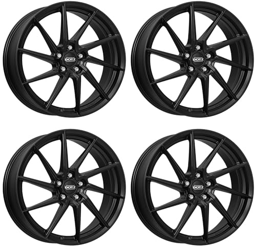 4x Dotz Felgen Spa black 7.5Jx17 ET40 5x112 kompatibel mit Alfa Romeo Giulietta