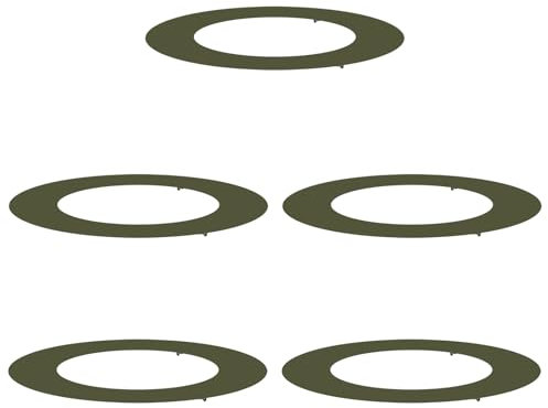 vidaXL Conjunto de maceteros Verde Oliva de de 80 cm, con Detalles Decorativos, Resistentes a los Rayos UV. Son maceteros Mate Usar Tanto en Interiores como en Exteriores. Tienen un d