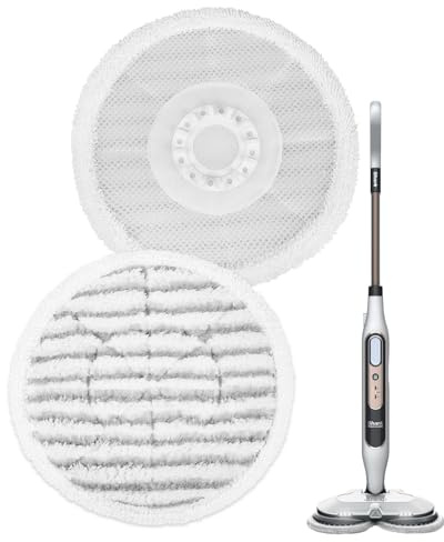 KEEPOW Reusable Mop Pads for Shark Steam Mop S8201UK | For Shark S8201UK/S8201UKCP/S6002UK, Durable and Washable, Suitable for All Sealed Floors, Easy Installation