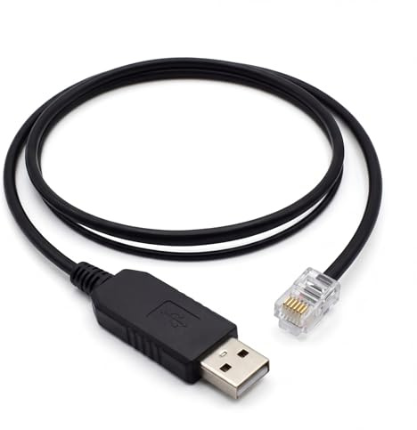 Pidwaok USB-auf-RJ11-Kabel für Pylontech BMS, 1,8 m RS232 Computerkommunikationsleitung