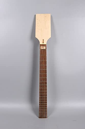 Bariton-Gitarrenhals, 24 Bünde, 76,2 cm, Ahorn-Palisander-Griffbrett, kein Inlay, Paddelkopf, DIY-Gitarrenhälse