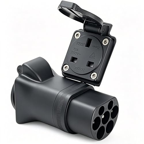 Portable EV Charging Adapter - IEC 62196 Type 2 Male to UK Plug, 220V AC Power Brand: WEIJNYU Search this page