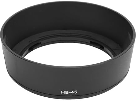 HB 45 Kamera-Gegenlichtblende, umkehrbar, rund, passend für D5100 D3200 D60 18 bis 55 mm Objektiv, Schwarz