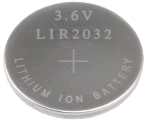 Kraftmax LIR 2032 botón batería de alto rendimiento - 3,6 V/litio/LIR2032 placa base Batería de copia de seguridad