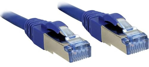 LINDY 7.5m Cat.6A S/FTP LSZH Snagless Gigabit Ethernet Cable, Blue