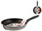 HOME Salt Peper Sartén, Metal, Negro, 26 cm