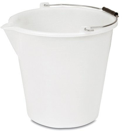 Blim Secchio in polietilene con Becco, 34 x 33 cm, 17 l, Bianco, Taglia Unica