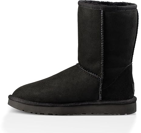 UGG Classic Short Ii, Stivali classici, Donna, Nero, 39 EU