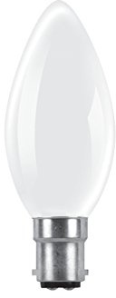 Merriway BH04622 Rough Service Candle Bulb, Pearl, B15d Small Bayonet Cap, 60 W - Pack of 5