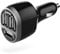 Hama 00173603 Universal Kfz Handy Ladegerät - Handy-Ladegeräte (Schwarz, Silber, Zigarettenanzünder, Schwarz/Silber, 10-30 Zoll)