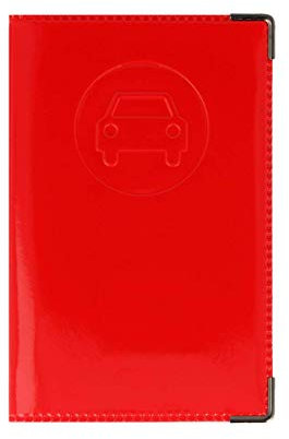 Color Pop Porte-papiers Voiture Jeune Conducteur Couleur Motif Rouge pour Assurance, permis, Carte Grise - en PVC - Tous permis - 13,8 x 9 x 0,5 cm - France
