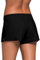 Tmaza Pantaloncini da Bagno Donna Costume Pantaloncino Asciugatura Rapida Pantaloncini Nuoto con Drawstring Regolabile Nero M