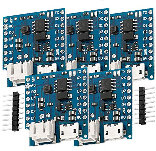 AZDelivery 5 x Batterie Shield für Lithium Batterien für D1 Mini inklusive E-Book!