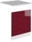 Vicco Frontblende R-Line, Bordeaux Hochglanz/Weiß, 60 cm ohne Arbeitsplatte