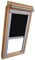 Verdunkelungsrollo THERMO Alu-Rückseite für VELUX Dachfenster TYP GGL/GPL - 808 oder U08 - Farbe Schwarz - mit Aluminium Seitenschienen - KLICK Montage
