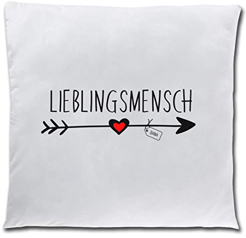 elbedruck Kissen 4 Modelle mit Lieblingsmensch personalisiert mit Wunsch-Name 40x40cm Liebe Paar