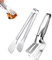 Xhuidz Pinzas de Filete, Pinzas de Cocina, tenazas para filete de pescado de acero inoxidable 304,para carne, ensalada, espaguetis, salchichas, bollos y más