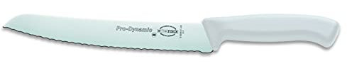 F. DICK ProDynamic Brotmesser weiß (Klingenlänge 21 cm, Küchenmesser, Klinge X55CrMo14 Stahl, Härte 56°, Messer) 85039212-05