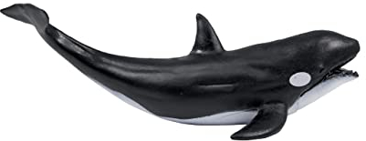 Deluxebase Mini-Tierabenteuer-Repliken – Orcas aus handbemalten realistischen kleinen Kunststoff-Orca-Figuren, detailliertes Wildtiermodell für Kinder, Zoo-Spiele, Partygeschenke und Geschenke