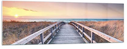 Bilder auf Glas 160x50cm Wandbild Glasdruck Landschaften Maritim - 4948