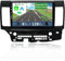 YUNTX [6GB+128GB] Android 14 2 Din Car Stereo Fit for Mitsubishi Lancer 2008-2016-[Built-in CarPlay/Android Auto/DSP]-Free Camera-Support DAB/Steering Wheel Control/MirrorLink/WiFi/USB/4G/360 Camera